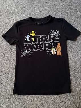 Little Sleepies Black Star Wars Short Sleeve Tee